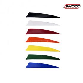 Shocq Feather 3" Solid Colour feathers offer a stable and colorful fletching solution for arrows. Made from dyed turkey feathers, these are perfect for target archery.