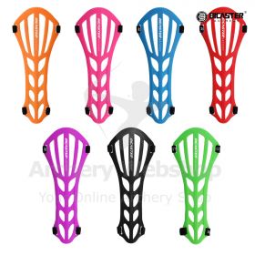 The Bicaster Archery ASA Arm Guard in vibrant colors, crafted from durable PC material, provides lightweight protection against bowstring impacts, perfect for archers of all ages.