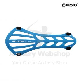 Close-up of the Bicaster Archery ASA Arm Guard, showcasing its compact design, available in Green, Black, Red, Pink, Blue, Purple, and Orange, ensuring stylish safety in archery.